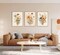 Summer 3 Pcs Vintage Wildflower Canvas Wall Decor, Country Farmhouse Watercolor Flower Botanical Painting Pictures, Floral Poster Print Artwork for Bedroom, Living Room, and Girls Room Decoration, Unframed